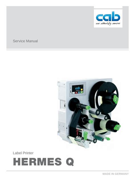 hermes q printer manual.